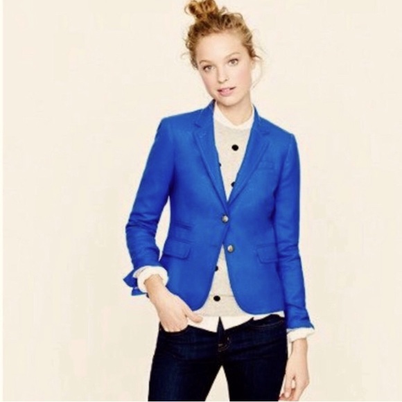 J. Crew Jackets & Blazers - J. Crew Blue Schoolboy wool blazer sz 0 excellent condition